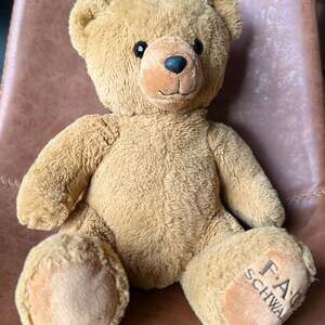 FAO Schwarz Golden Brown Teddy Bear 10" Snuggly Plush Stuffed Animal